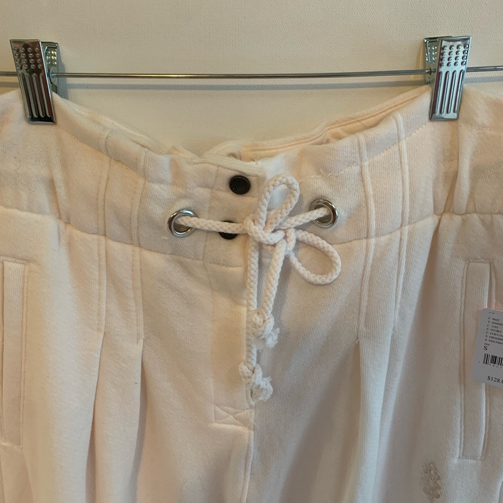 Cream Drawstring Pants - Picture 4 of 4